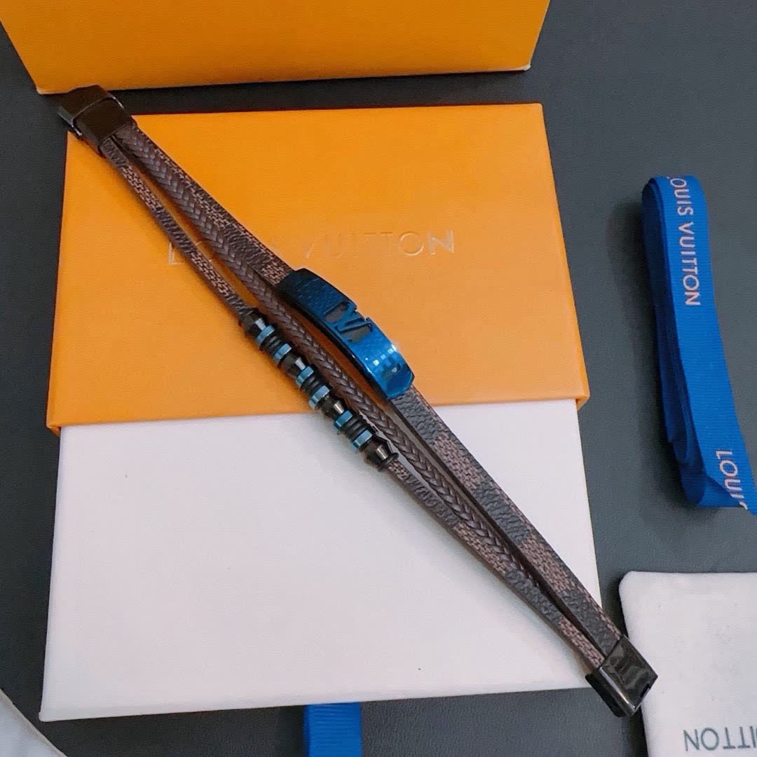 Louis Vuitton Men's Leather Bracelet